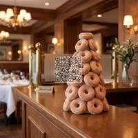 Modèle de beignets américains artificiels haute fidélité, accessoires de vitrine de boulangerie professionnelle, décorations réalistes de faux beignets cuits