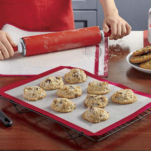 Tapis de cuisson en fibre de verre multi-tailles en silicone Tapis de four à macaron pour la cuisson et le pétrissage Outils de pâtisserie essentiels - Product Image 3