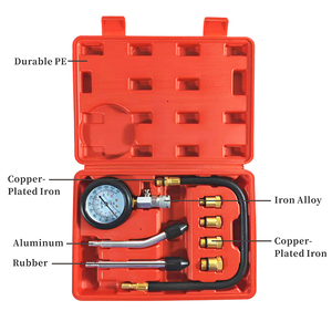जिनीयू मोटर संपीड़न टेस्टर 8-टुकड़ा 0-300 psi सिलेंडर दबाव गेज सेट - Product Image 2