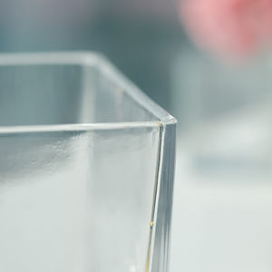 Portacandele <span class=keywords><strong>in</strong></span> Vetro Cubico all'Ingrosso, <span class=keywords><strong>Vaso</strong></span> Quadrato per Fiori da Matrimonio, Barattolo <span class=keywords><strong>in</strong></span> Vetro Quadrato per <span class=keywords><strong>Candele</strong></span> Profumate - Product Image 5