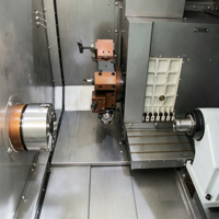 Tour CNC haute performance YH5265X, machine de tournage-fraisage composite avec tourelle BMT55, longueur de tournage 600 mm pour le fraisage de brides et d'arbres