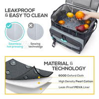 Glacière isotherme portable pour camping, pique-nique en plein air, avec poignée télescopique amovible, imperméable, à roulettes