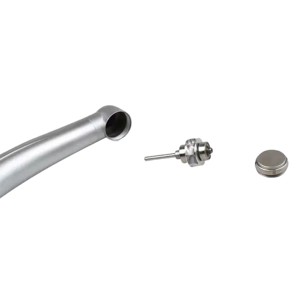 BESTO Dental Contraángulo de Fibra Óptica 1:1 FG1.6mm con Botón de Presión, Pieza de Mano de Baja Velocidad, Turbina de Acero Inoxidable Modelo 202C8B CE - Product Image 4
