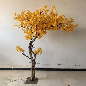 Gros arbre de <span class=keywords><strong>Ginkgo</strong></span> jaune artificiel personnalisé, faux arbre de <span class=keywords><strong>Ginkgo</strong></span> <span class=keywords><strong>Biloba</strong></span> à vendre, prix de <span class=keywords><strong>Ginkgo</strong></span> arbre artificiel - Product Image 3