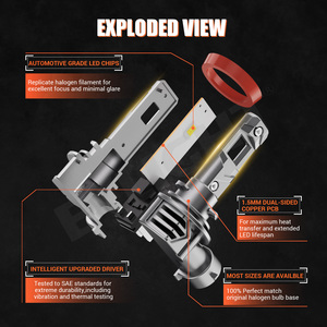 Faro LED V4s para Automóvil Más Vendido, 6000K, Alto Brillo, IP68, Impermeable, Refrigeración por Flujo de Aire, para Audi A4 B8, Ajuste Universal - Product Image 2