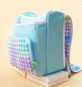Vente chaude Personnalisé Arc-En-Bulle Anti-Stress Silicone Push Pop Flip-Open Sac À Dos <span class=keywords><strong>Cartable</strong></span> avec Des Caractéristiques Anti-Stress - Product Image 6