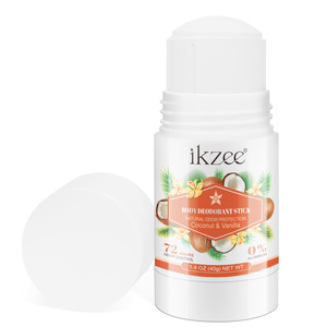 Ikzee ก้านระงับกลิ่นกาย40กรัมสำหรับผู้ชายใช้ซ้ำใต้วงแขนควบคุมกลิ่นมะพร้าววานิลลาธรรมชาติ72ชั่วโมงฉลากส่วนตัว - Product Image 6