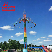 Attraction de fête foraine palpitante : Grande balançoire rotative extérieure, Tour Volante pour parc d'attractions et parc à thème, à vendre