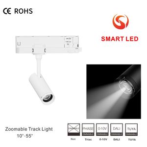 Lámpara de Riel LED Inteligente con Control Remoto, Regulable, con Zoom, 15W, 10-55 Grados, 2700-6500K, Foco Ajustable de Aluminio para Hogar y Oficina - Product Image 3