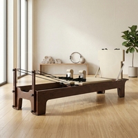 Reformer de Pilates en bois de noyer massif de haute qualité avec accessoires complets pour studio professionnel et entraînement à domicile