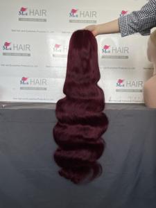 Perruques en cheveux humains avec dentelle transparente 13x4, densité 180%, de 12 à 40 pouces - Product Image 5