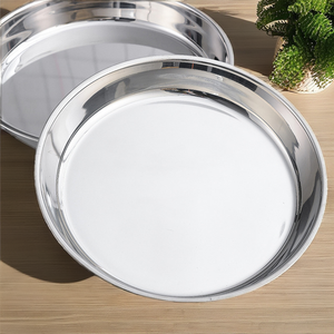 Mini plat en acier inoxydable écologique de 5 pouces, fond plat, simplicité moderne, style zen asiatique, multifonction, cadeau d'affaires, pour sauce soja - Product Image 2