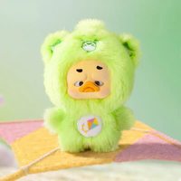 Lot de 6 figurines en peluche authentiques Upset Duck Care the Bears Heartful Moment, boîte mystère, porte-clés mignons, breloques de sac