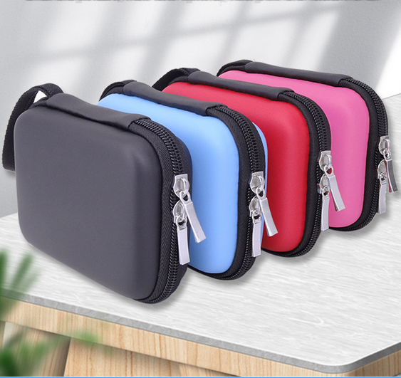 Portable Protective Pouch Hard Shell EVA Carrying Case for External Hard Disk Drive Case 2.5Inch HDD Travel Bag