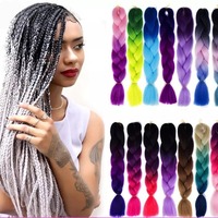Cheveux à tresser Yaki en fibre haute température, très demandés, 24 pouces, 100g, mèches simples, pour tresses africaines au crochet, vente en gros