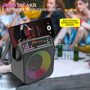 Toptan SING-E ZQS-B109 2 İnç Mini Taşınabilir Yüksek Sesli Boyun Askılı 5.0 TWS Stereo Hoparlör RGB LED 8W Çıkışlı - Product Image 3