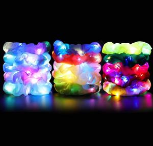 Ikat Rambut LED Berkedip untuk Wanita dan Gadis, Ikat Rambut Bercahaya Warna-warni dengan <span class=keywords><strong>3</strong></span> Mode Lampu, Souvenir Pesta yang Menyenangkan - Product Image 3