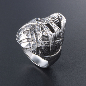 Mummy Head <b>Skull</b> Men's Titanium Steel <b>Ring</b> SA401 Punk Fashion Jewelry Gift - Product Image 3