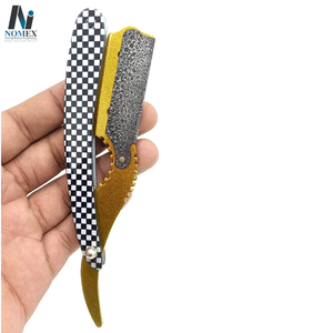 มีดโกนแบบตรงพับได้10ชิ้นทำจากสแตนเลส - Product Image 3