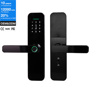 Serrure de porte intelligente à écran tactile numérique électronique avec empreinte digitale, contrôle par application Tuya Ttlock WIFI, fabrication originale, pour portes en bois - Product Image 1
