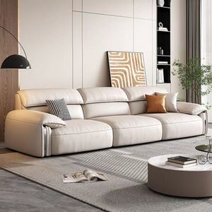 Элитный кожаный диван «Слоновье ухо» — итальянский прямой минималистичный диван премиум-класса для гостиной - Product Image 5