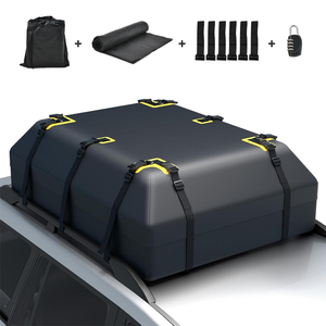 Boîte de toit de voiture de bâche de PVC 500D résistante à la déchirure sac de toit de voiture imperméable de grande capacité 600L avec la serrure - Product Image 2