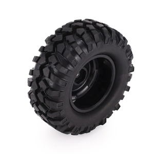 4 pièces 96mm 1.9 pouces jante de roue en caoutchouc et pneu Beadlock pour 1/10 RC chenille voiture HSP Redcat <span class=keywords><strong>Traxxas</strong></span> AXIAL SCX10 90046 RC4WD D90 - Product Image 2