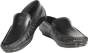 Zapatos Mocasines Negros de Cuero Genuino, Flexibles y Suaves para Hombre, Cómodos, Casuales, Formales, para Oficina, para Todas las Temporadas - Product Image 2
