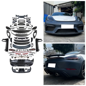 Nuevo Kit de Carrocería para Cayman Boxster 981 (2012-2016), Parachoques Delantero 718 Mejorado con Luces Antiniebla y Alerón Trasero - Product Image 1