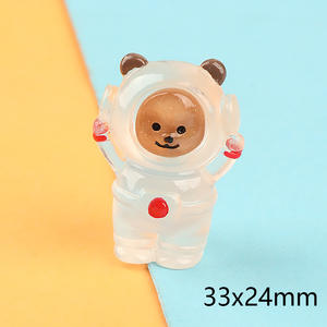 ขายด่วน! จี้อะคริลิคหมีนักบินอวกาศ 3 มิติ เรืองแสง ขนาดเล็ก สำหรับทำเครื่องประดับ ตกแต่งโต๊ะทำงาน หมีน่ารัก - Product Image 6