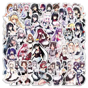 50Pcs Japanese Anime Maid Girl Graffiti Stickers For Scrapbook Laptop Vinyl Cartoon Lolita Dress Girl Sticker