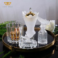 Ensemble de rangement Transparent de luxe pour thé et café, contenant en verre pour bonbons au chocolat, pot pour Bakhoor