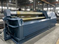 Machine à cintrer les tôles en acier inoxydable à quatre rouleaux hydrauliques CNC W12-20x2500, contrôlée par PLC, avec pré-cintrage automatique des tôles
