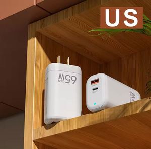 New 65W Super Fast Charger US EU Indian <b>Plug</b> <b>USB</b> <b>C</b> Travel Wall Charger Power <b>Adapter</b> for Smartphone - Product Image 3