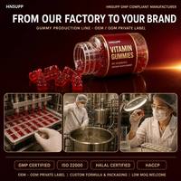 Gummies vitaminées sans sucre personnalisées, fabriquées en usine OEM, pour la supplémentation quotidienne en multiples vitamines