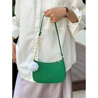 Tas Selempang Wanita Bahan Felt Warna Solid Kasual Mini Baru Resleting Portabel Motif Benang Laris Manis Kualitas Tinggi