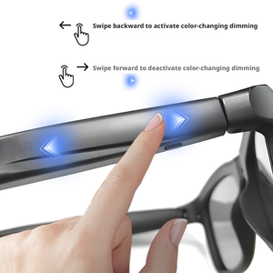 Gafas de Sol Inteligentes con Pantalla Táctil Electrónica, Montura Completa, Lentes Fotocromáticas Azules, Asistente de IA, Protección UV, Uso en Exteriores, Unisex, Adulto - Product Image 2