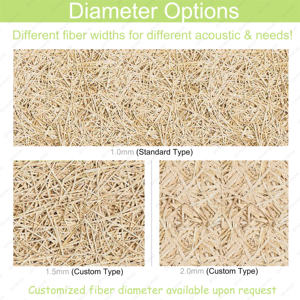 Pannello Acustico <span class=keywords><strong>Fonoassorbente</strong></span> da Parete Qinsound in Legno e Lana di Legno a Riduzione del Rumore Direttamente dal Produttore - Product Image 2