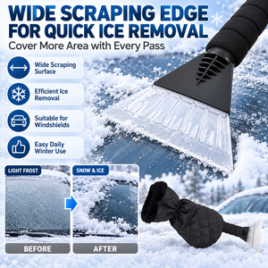 <span class=keywords><strong>Meilleur</strong></span> <span class=keywords><strong>grattoir</strong></span> à glace avec gant, <span class=keywords><strong>grattoir</strong></span> de pare-brise pour éliminer rapidement la glace et la neige, garde au chaud, brosse à neige pour <span class=keywords><strong>voiture</strong></span> - Product Image 4