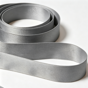 Wholesale Solid Color 22mm Silver Grey Double Side Smooth Satin Ribbon for Christmas Gift <b>Box</b> & Craft DIY Making - Product Image 4