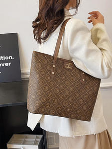 Bolso de mano Vintage minimalista para mujer, recién llegado, a la moda, texturizado, de gran capacidad, de lujo, con estampado de letras, bolso de hombro - Product Image 4