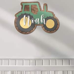 Panneau décoratif en bois 'Camion Monstre Garçon Créatif' - Cadeau d'anniversaire unique pour la décoration murale de la maison - Product Image 4