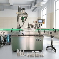 Machine de remplissage et de bouchage de poudre 0,1 g, machine de remplissage et de bouchage de flacons, machine de remplissage à vis sans fin, machine de dosage de peptides pour petits volumes