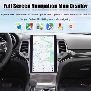 Màn hình cảm ứng đài phát thanh xe cho Jeep Grand Cherokee 2014 2020 Android tự động không dây Apple Carplay GPS navigation DVD Player - Product Image 4