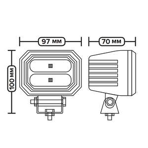 <b>Led</b> Safety Line <b>Light</b> Super Bright 10-110V <b>Red</b> Zone for Truck 30S-6LED-FL Forklift <b>Light</b> 30S-6LED-FL 30S-6LED-FL 30S-6LED-FL 30S - Product Image 6