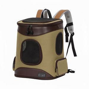 Custom Logo <b>Lightweight</b> 600D Oxford Cloth Pet Carrier <b>Backpack</b> Breathable Polyester Zipper Closure All Seasons Dog Cat Bag - Product Image 1