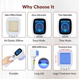 Lámpara <span class=keywords><strong>de</strong></span> Luz UVB Excimer ZJZK <span class=keywords><strong>de</strong></span> 308nm, Láser <span class=keywords><strong>de</strong></span> Tratamiento Ultravioleta <span class=keywords><strong>de</strong></span> Banda Estrecha para Vitiligo, Psoriasis y Eccema - Product Image 5