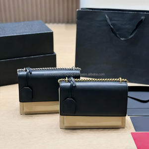 Bolsos de Hombro y Bandolera de Lujo para Mujer, Estilo Casual, Cadena de Latón Yv, Diseño Cuadrado, para Otoño e Invierno - Product Image 5