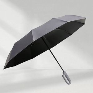 Outdoor Satisfaction Guarantee Promotional Automatic Wedding Umbrella 3-Fold Design Bag <b>Hook</b> Customizable Color Material Modern - Product Image 4