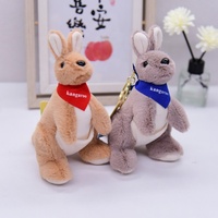 Uyeah OEM/ODM Porte-clés Kangourou Personnalisé avec Logo Imprimé, Brodé, Doux, Mignon, en Peluche, Accessoire Pendentif